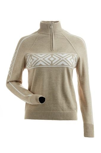 60225 Snowpine Sweater, Colour: Fawn-White, Size: S