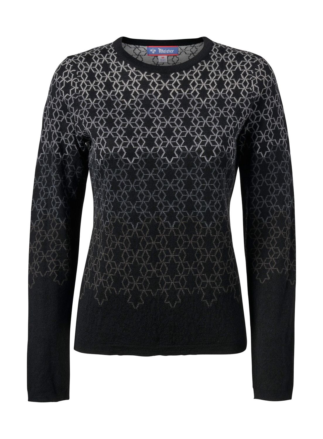 S2135 Aura Crew, Colour: 001 Black Ombre, Size: S