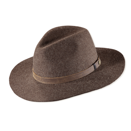 Elson Wide Brim Hat, Colour: MUSHROOM