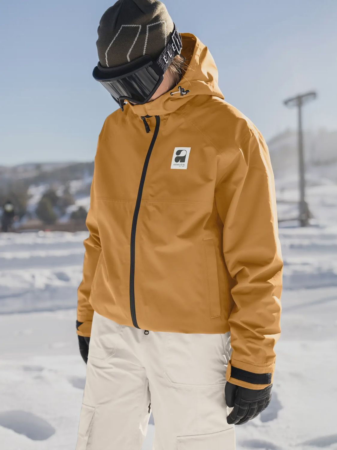 Nylie 2L Insulated Jacket, Colour: Golden Brown, Size: XS