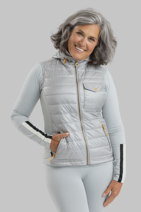 Perla Vest, Color: Silver, Size: S