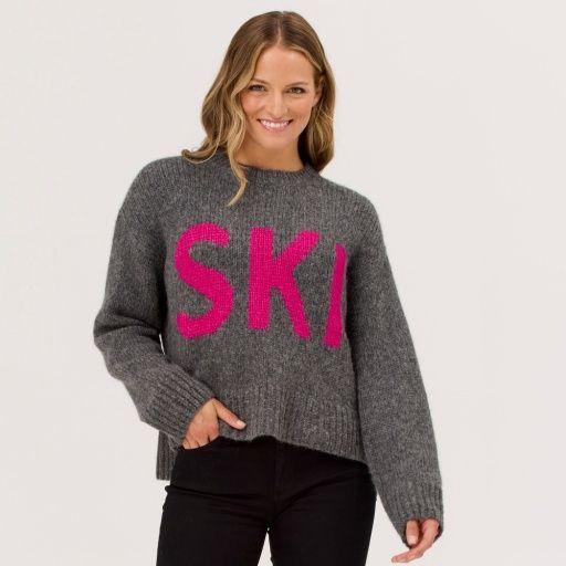 Ski Sweater, Colour: 037 Medium Grey, Size: XS