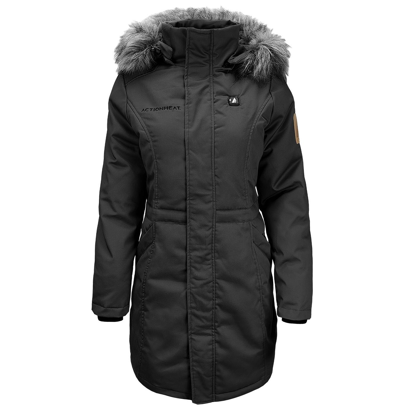ActionHeat 5V Battery Heated Parka - Women's, Colour: Black, Size: S