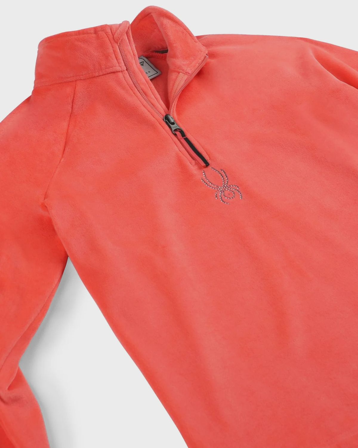 Girl's SHIMMER BUG HALF ZIP TOP, Colour: Coral Haze, Size: S