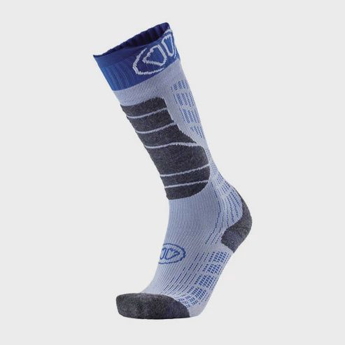 Sidas Ski Sock Comfort Plus, Colour: White-Blue, Size: 35-38