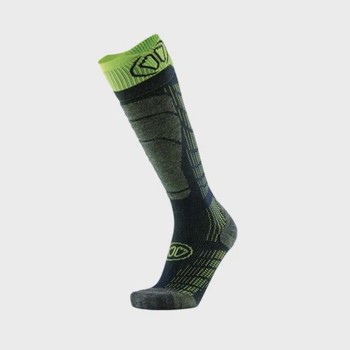 Sidas Ski Sock Comfort, Colour: Black-Yellow, Size: 39-41