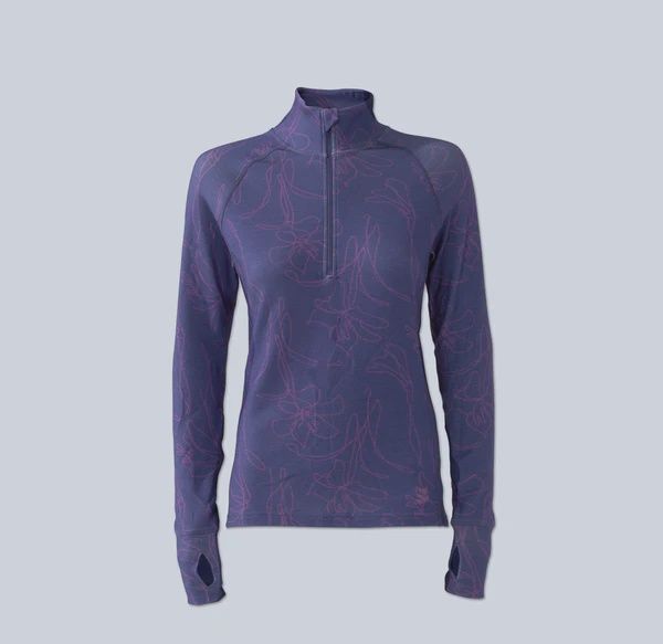 Bassett Half-Zip Top, Colour: SRC-Storm Contour, Size: 4