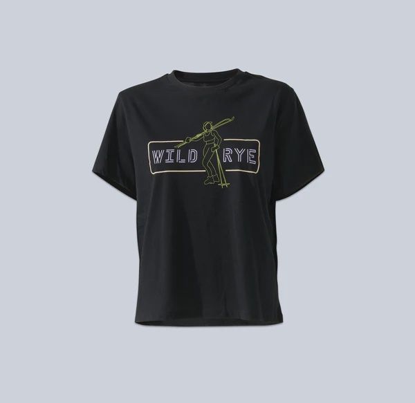 Wild Rye Graphic Tee, Colour: Neon Ski, Size: XS