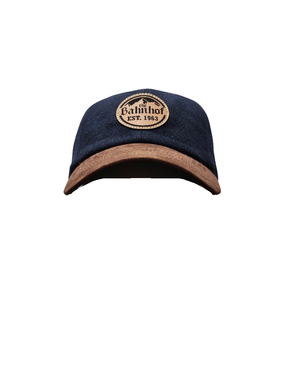 Wool Blend Bahnhof Ball Cap, Color: Blue