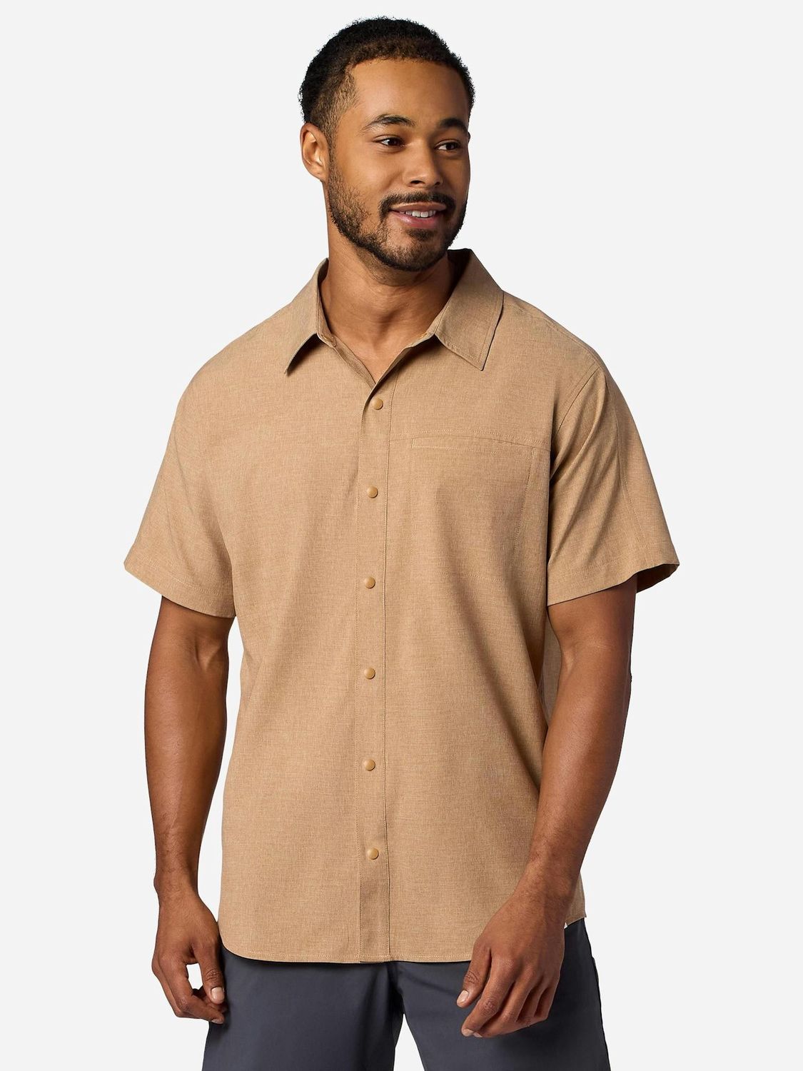 M16662 Spring Creek SS, Color: 42558 Dromedary Heather, Size: S