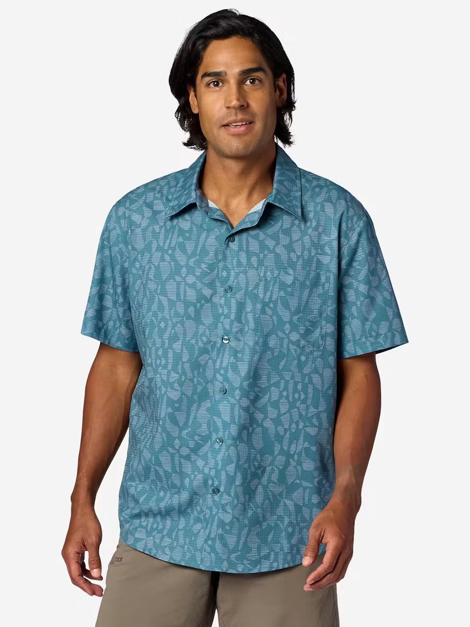 M16934 AirExchange SS Shirt, Color: 42513 Seafloor Fiesta Stripe, Size: S