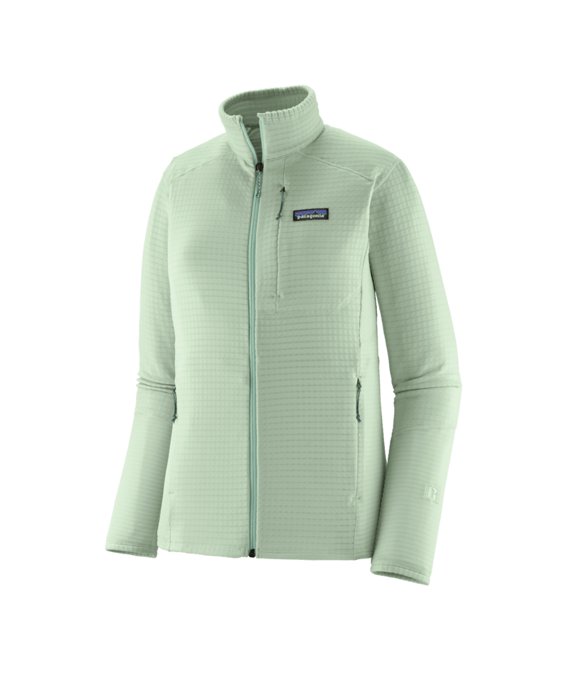 40139 W's R1 Fleece Jacket, Color: THI Thin Ice, Size: S