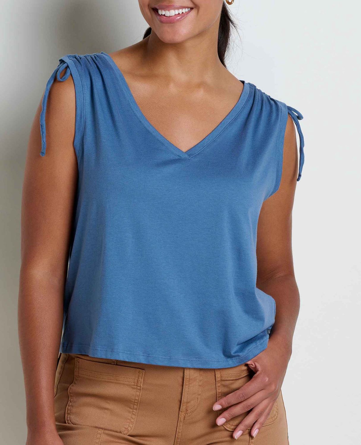 T1112508 Anza Cinch Tank, Color: 470 Pacific Blue, Size: XS