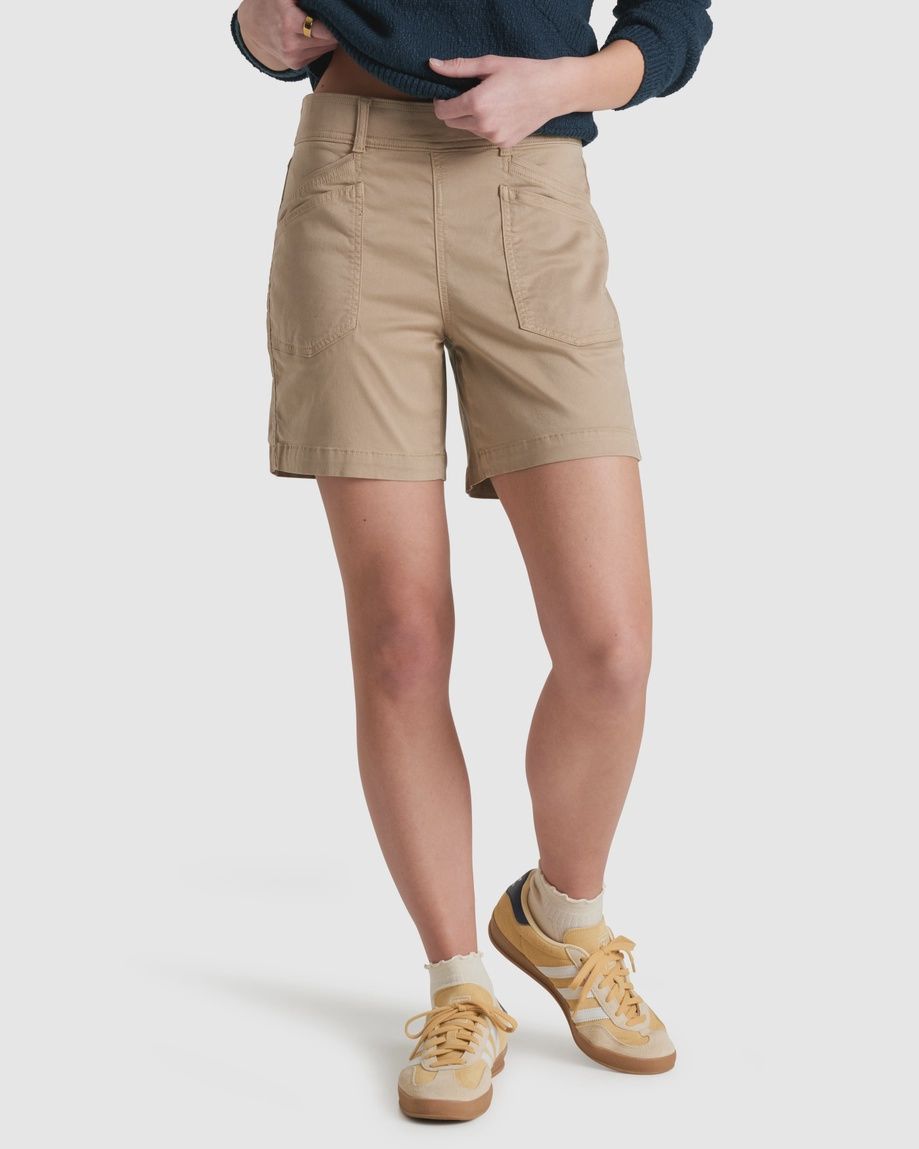 6485 Kultivatr Pull On Short - 6", Color: Sand, Size: XS