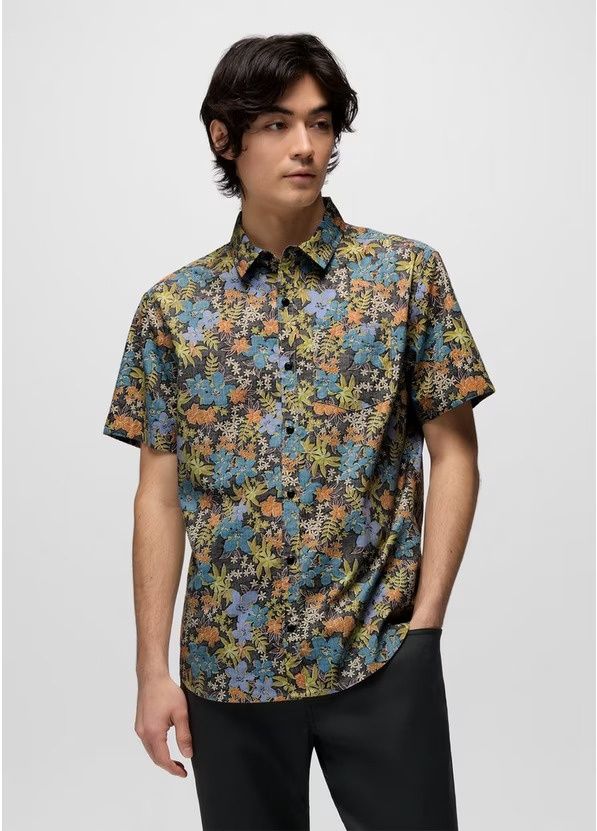 1970111 Stimmersee Shirt, Color: Black Summer Nights, Size: S