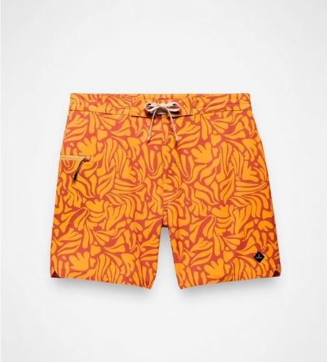 2081221 Fenton Boardshort - 7", Color: 800 Mango Seaweed, Size: 30