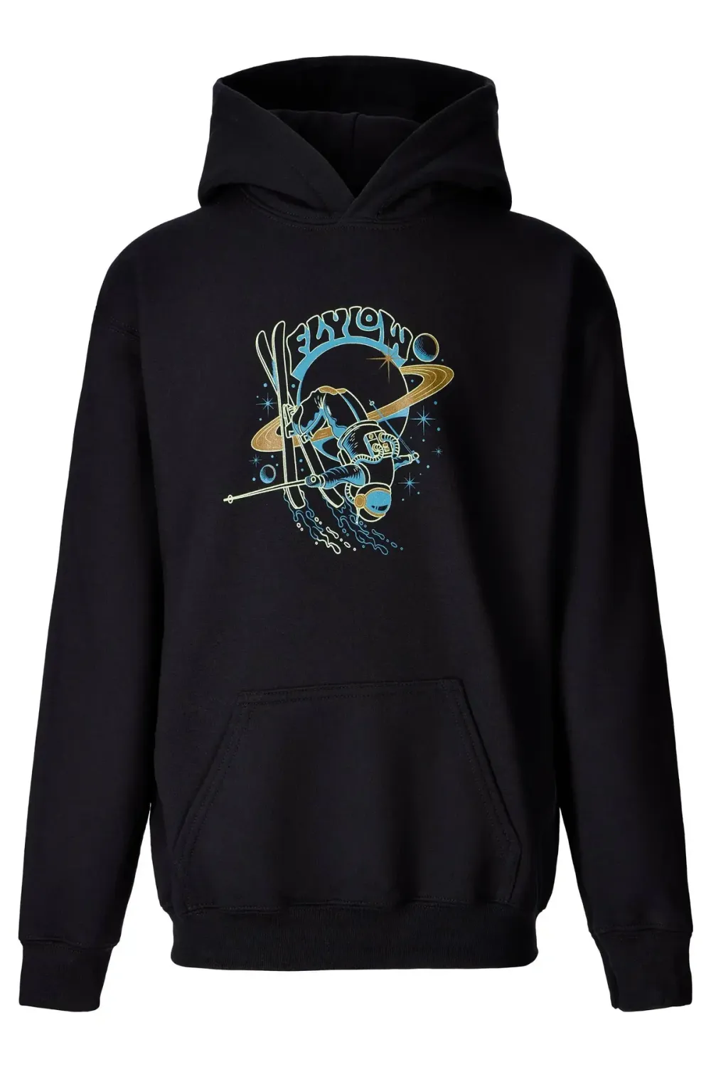 9140 Youth Moon Flip Hoody - 27, Color: 326 Black-Gecko, Size: S(8)