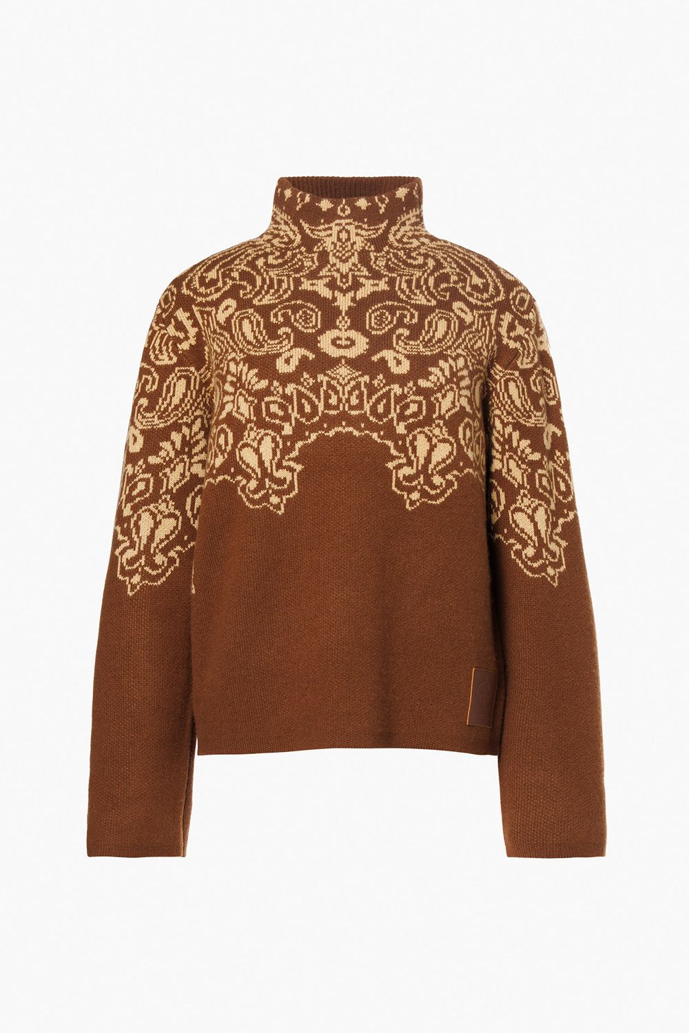 ANSHIN sweater, Color: 2423 deep mocha, Size: S