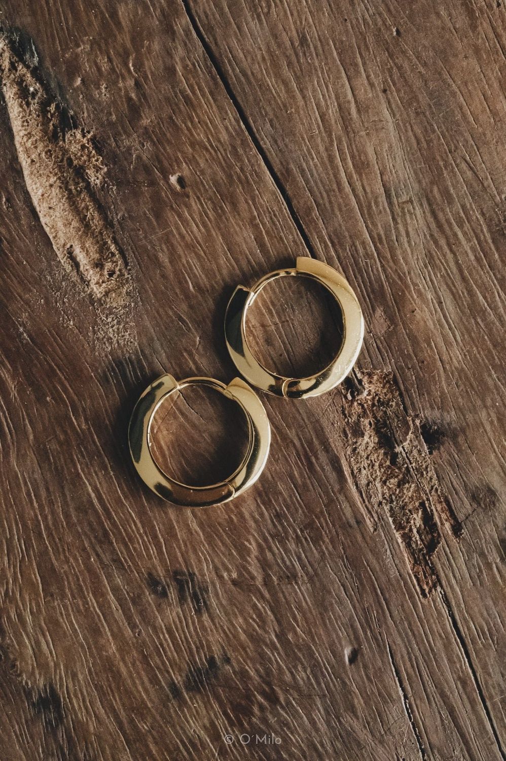 O'milo Oriana disc hoops - goud