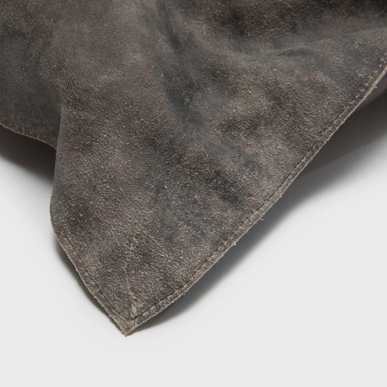 Suede kussenhoes met drie panelen - grijs - 30x60