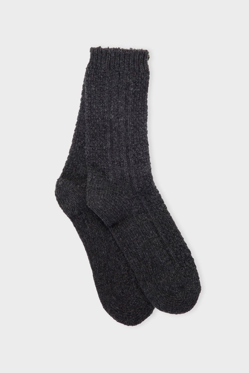Winter Socks, Colour: Charcoal melange, Size: 36/38