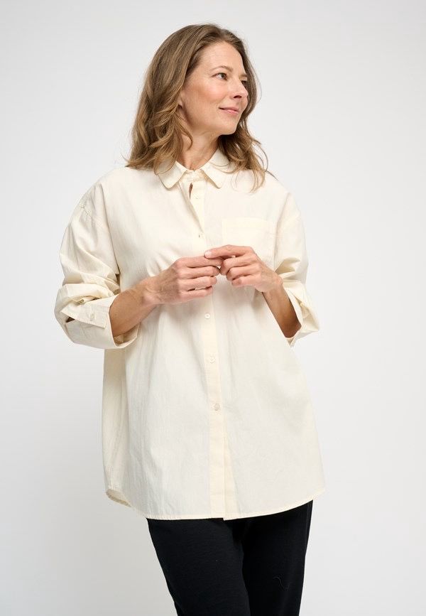 Avalon shirt poplin - naturel