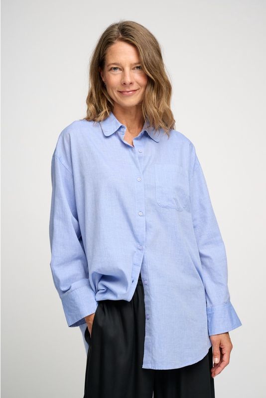 Avalon shirt chambray - light blue