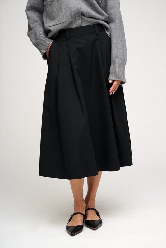 Poem skirt twill - black