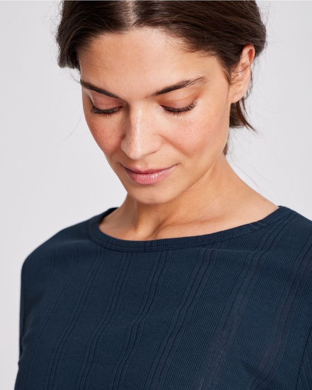 Thyra cotton top - denim blue