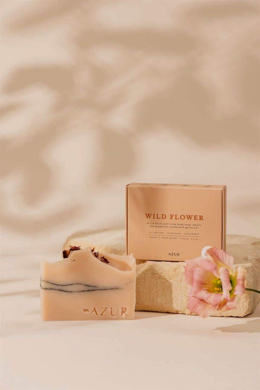 Azur hand- en lichaamszeep, Colour: Wildflower