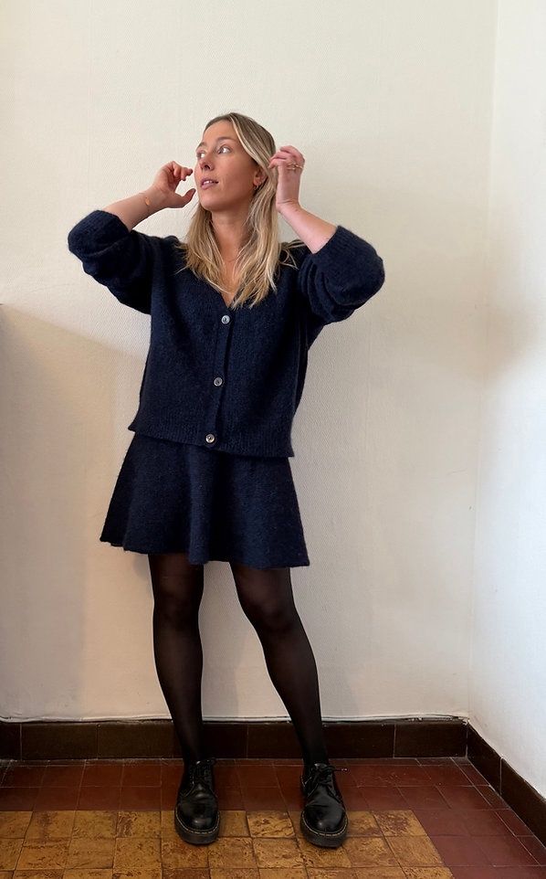 Kandi skirt, Colour: Navy, Size: 36