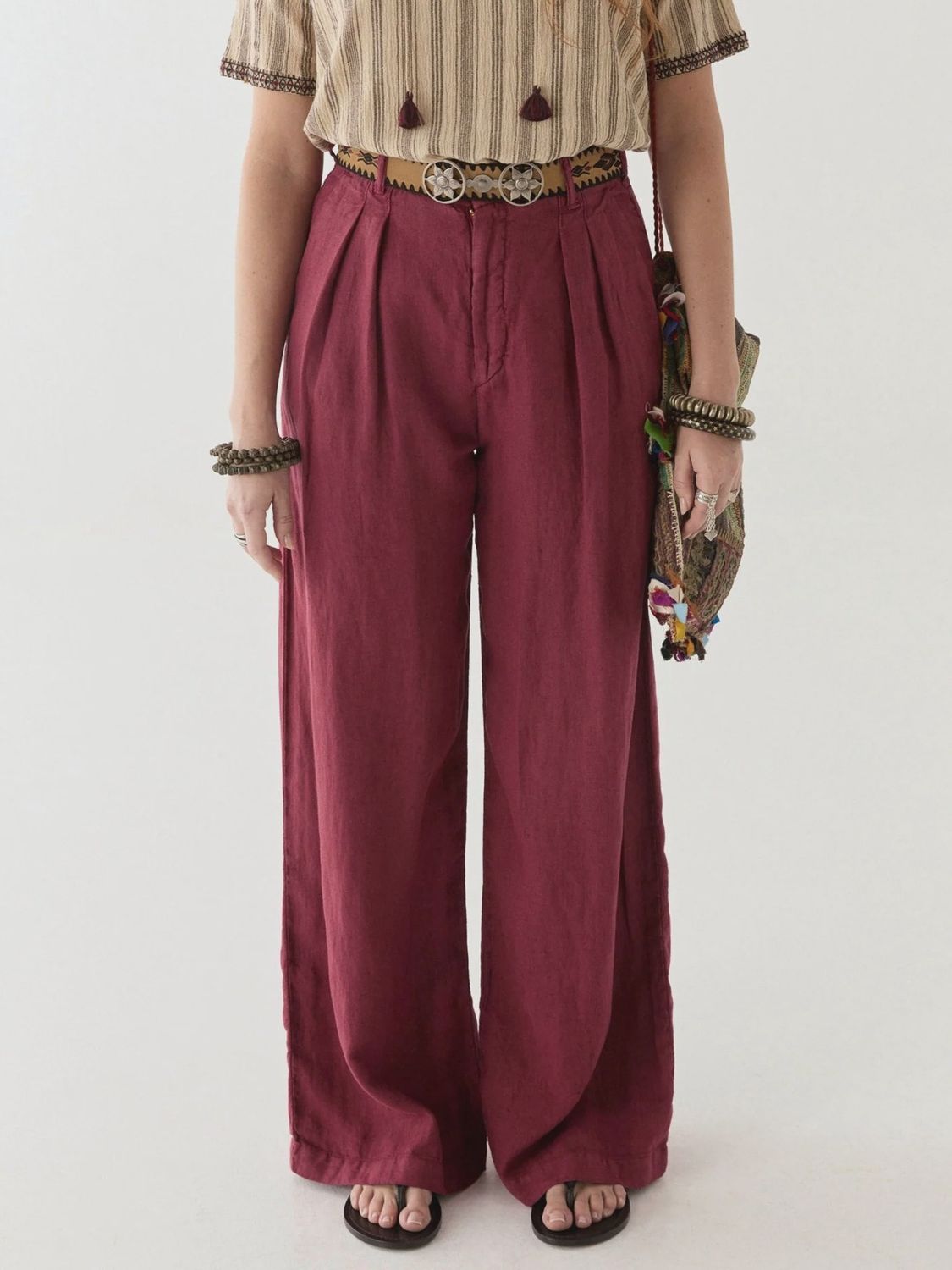 Marina long pant bordeaux