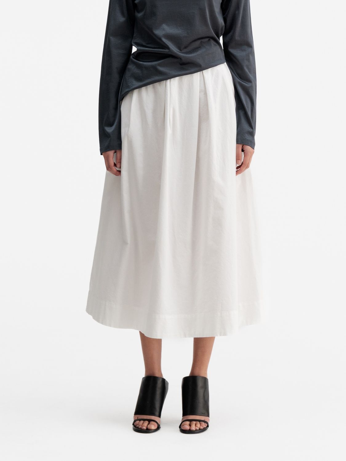 Mace oxford skirt - white