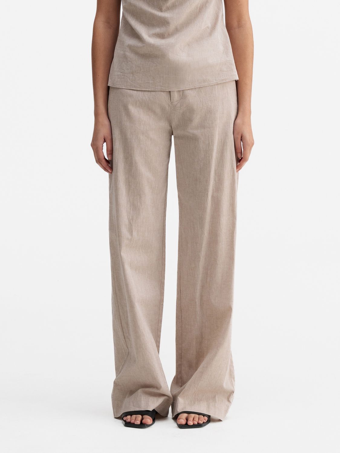 Meya linen trousers - cream