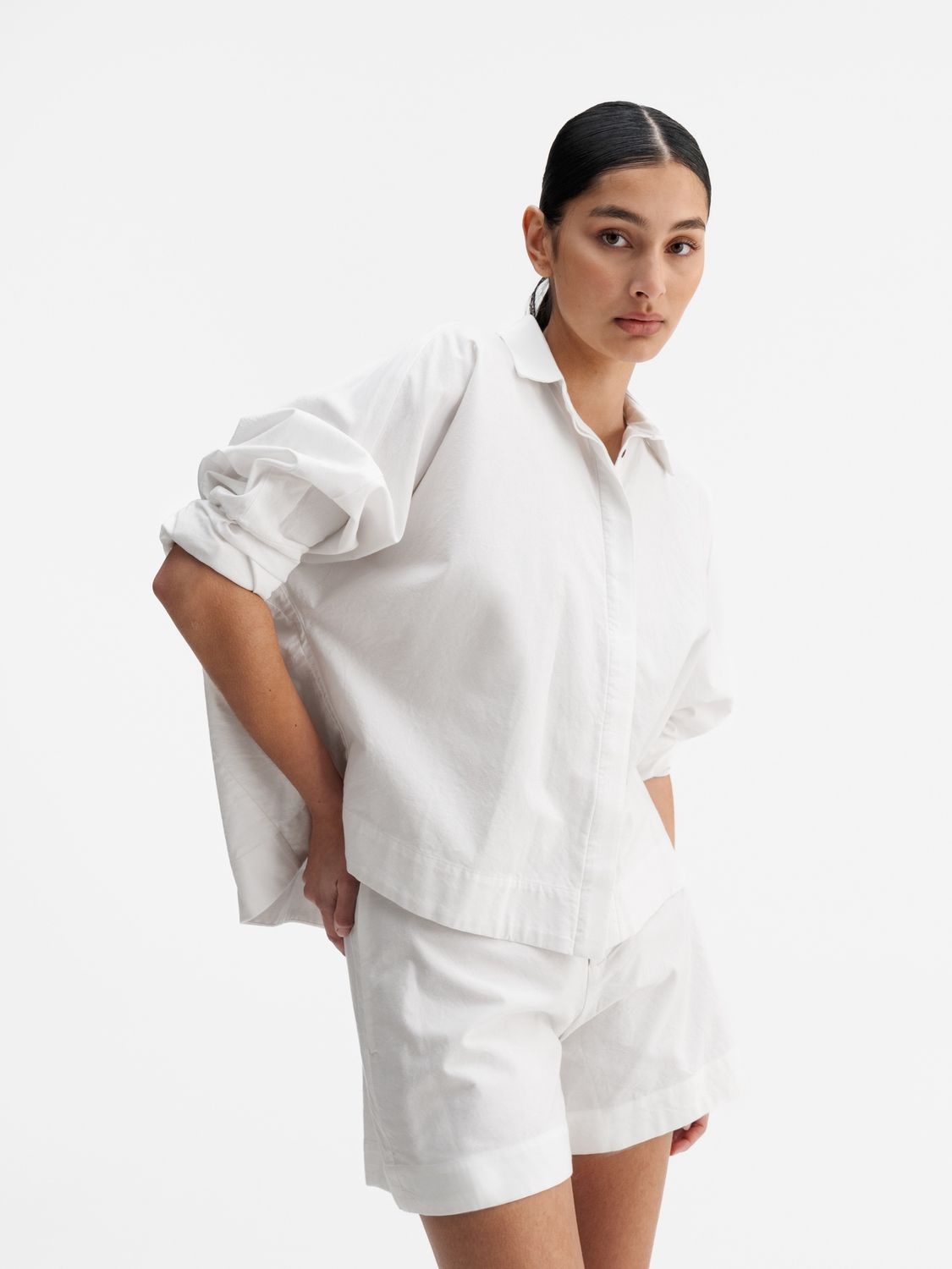 Gigi oxford shirt - white