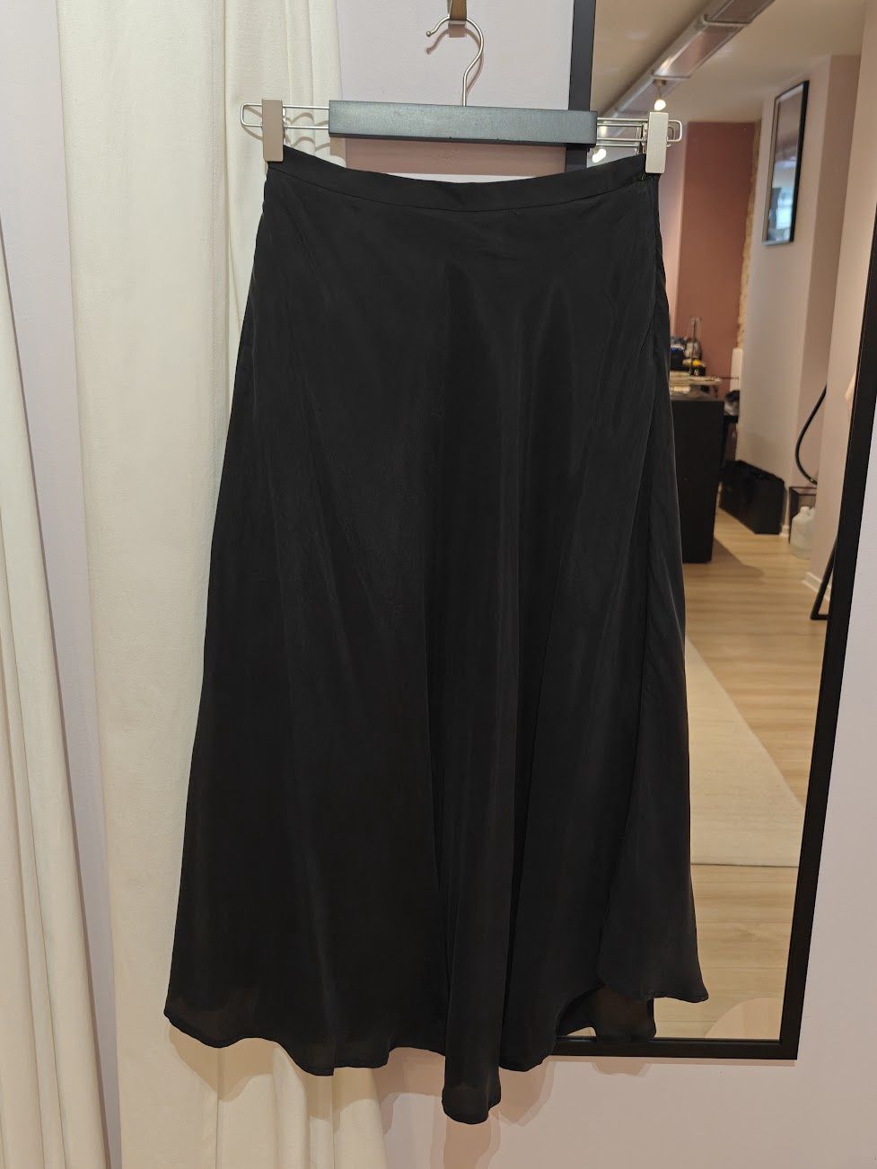 Midi lange rok The Korner - Zwart