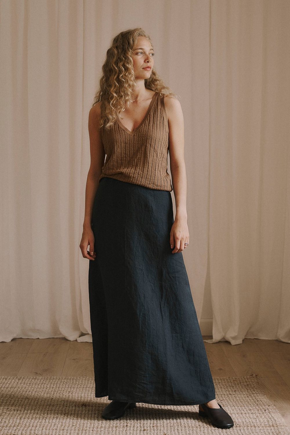 Amelia knit top - hazelnut