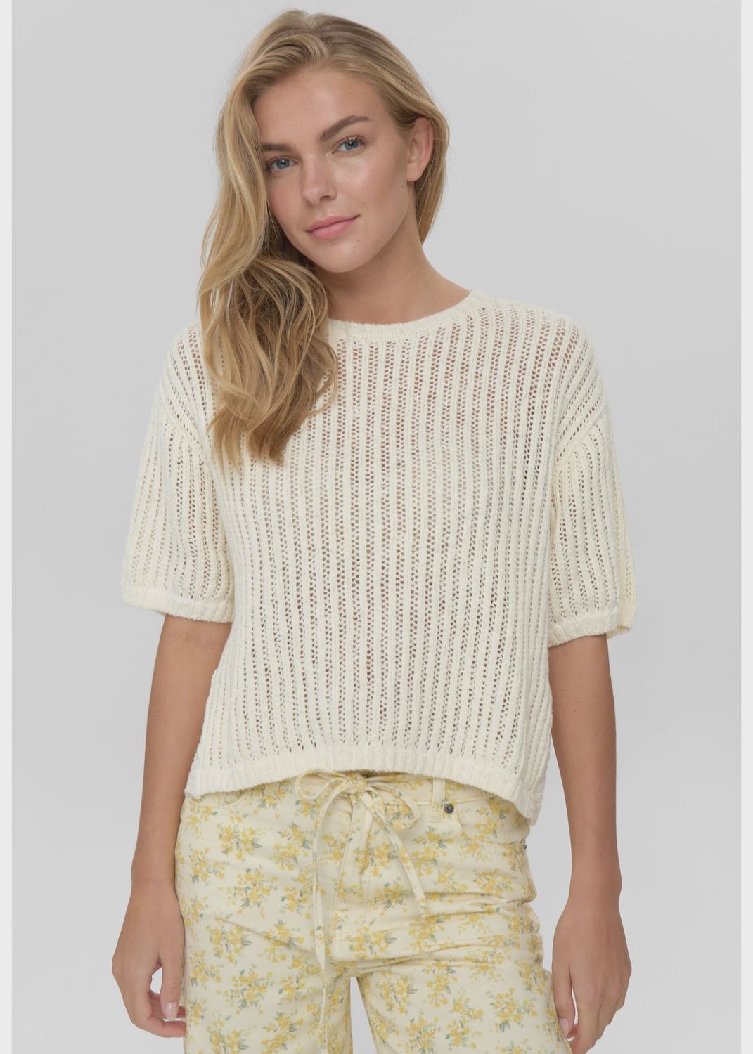 Fro shortsleeve knit - antique white