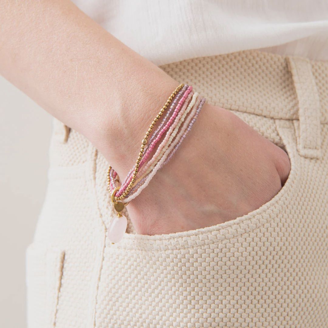 A beautiful story Nirmala rozenkwarts armband
