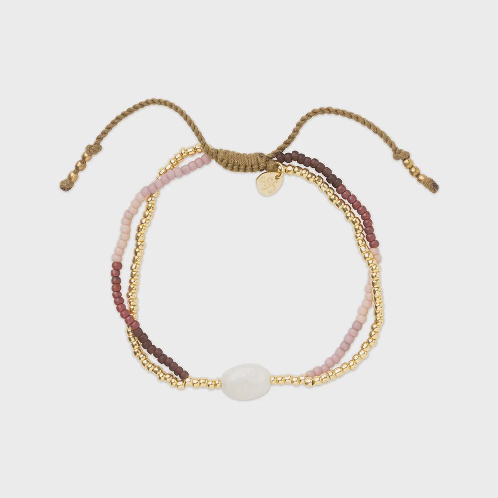 A beautiful story Shining maansteen armband