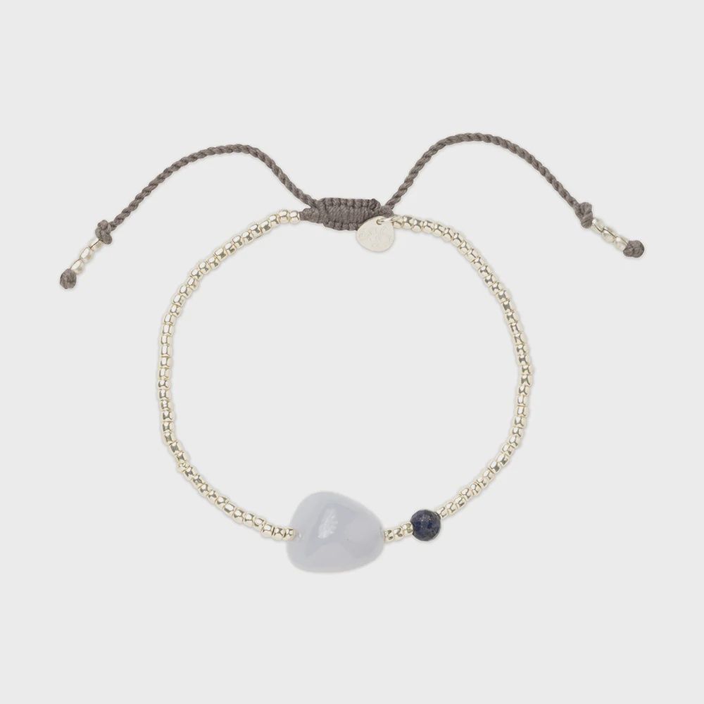 A beautiful story Surprise blauwe agaat armband