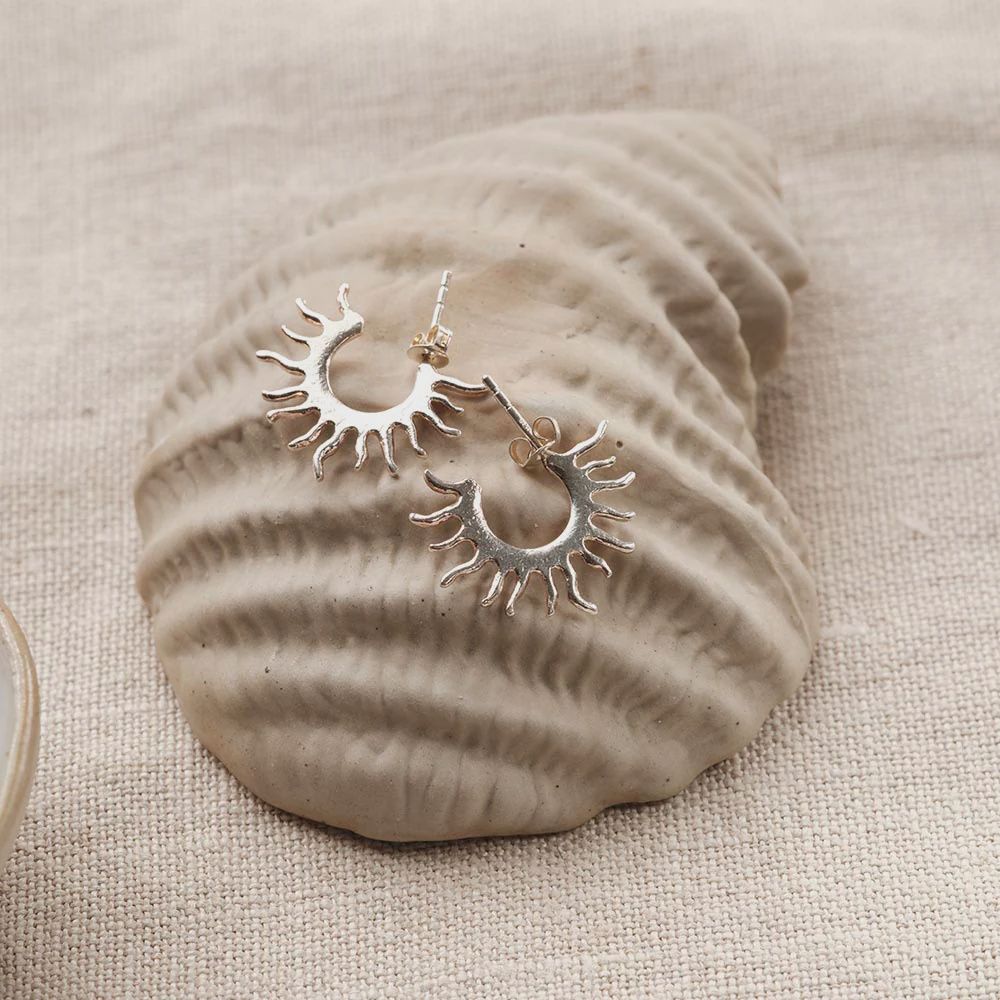 Fierce - verzilverde oorbellen