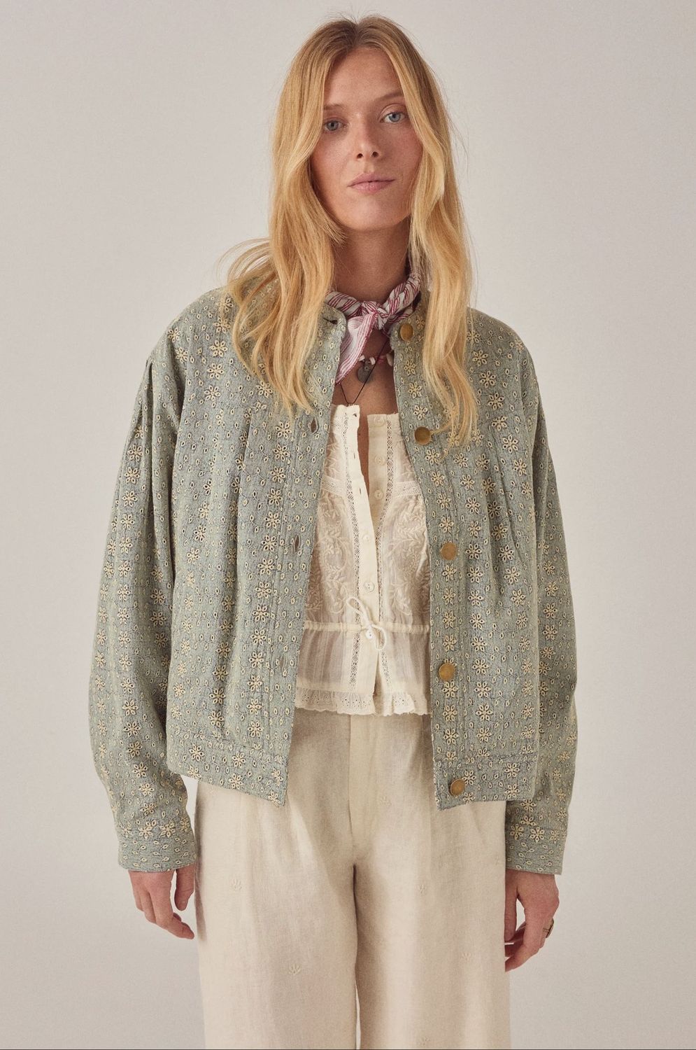 Cecilia jas - cerulean