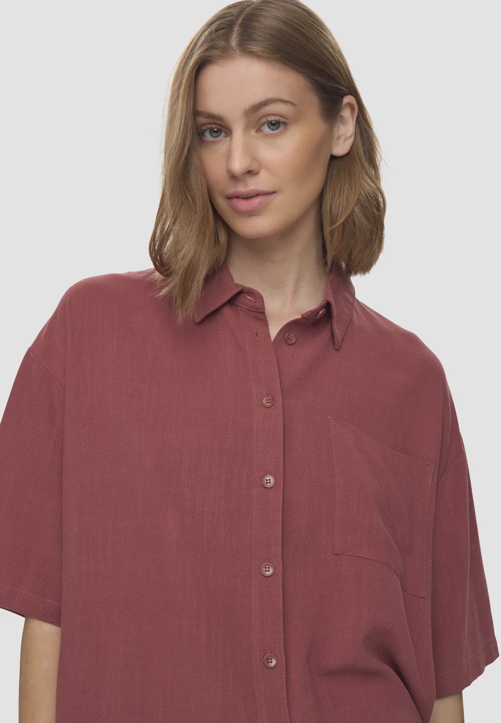 Elise shortsleeve shirt - apple butter