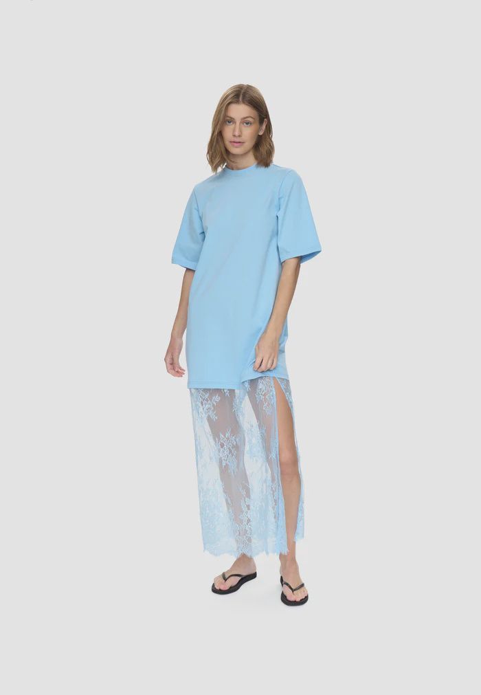 Cambria tshirt dress - airy blue
