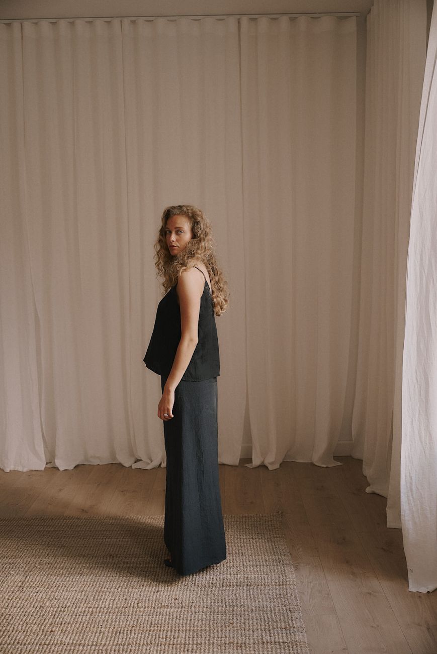 Jose long skirt - black washed