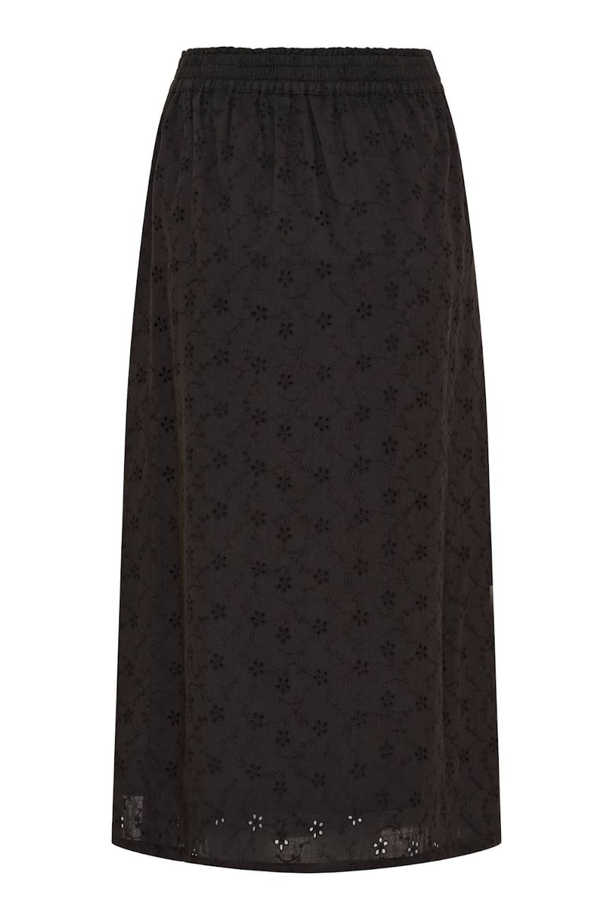Melody midi skirt - black