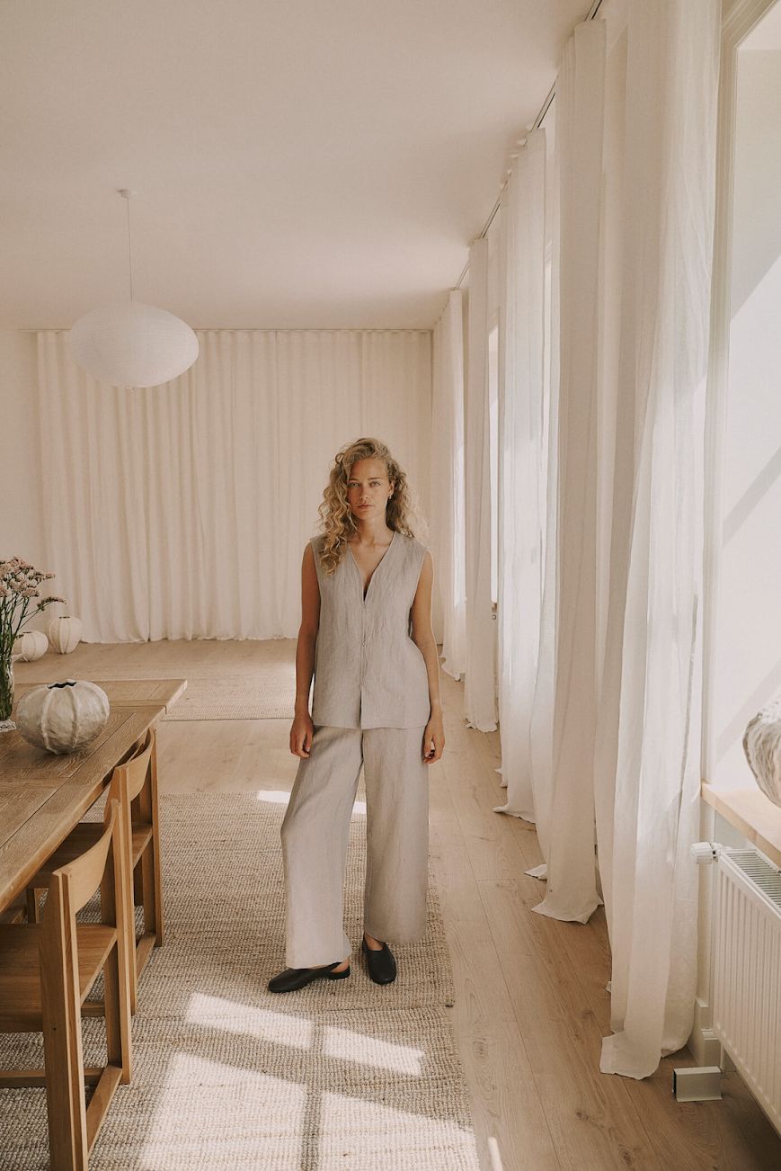 illie string pant - oatmeal