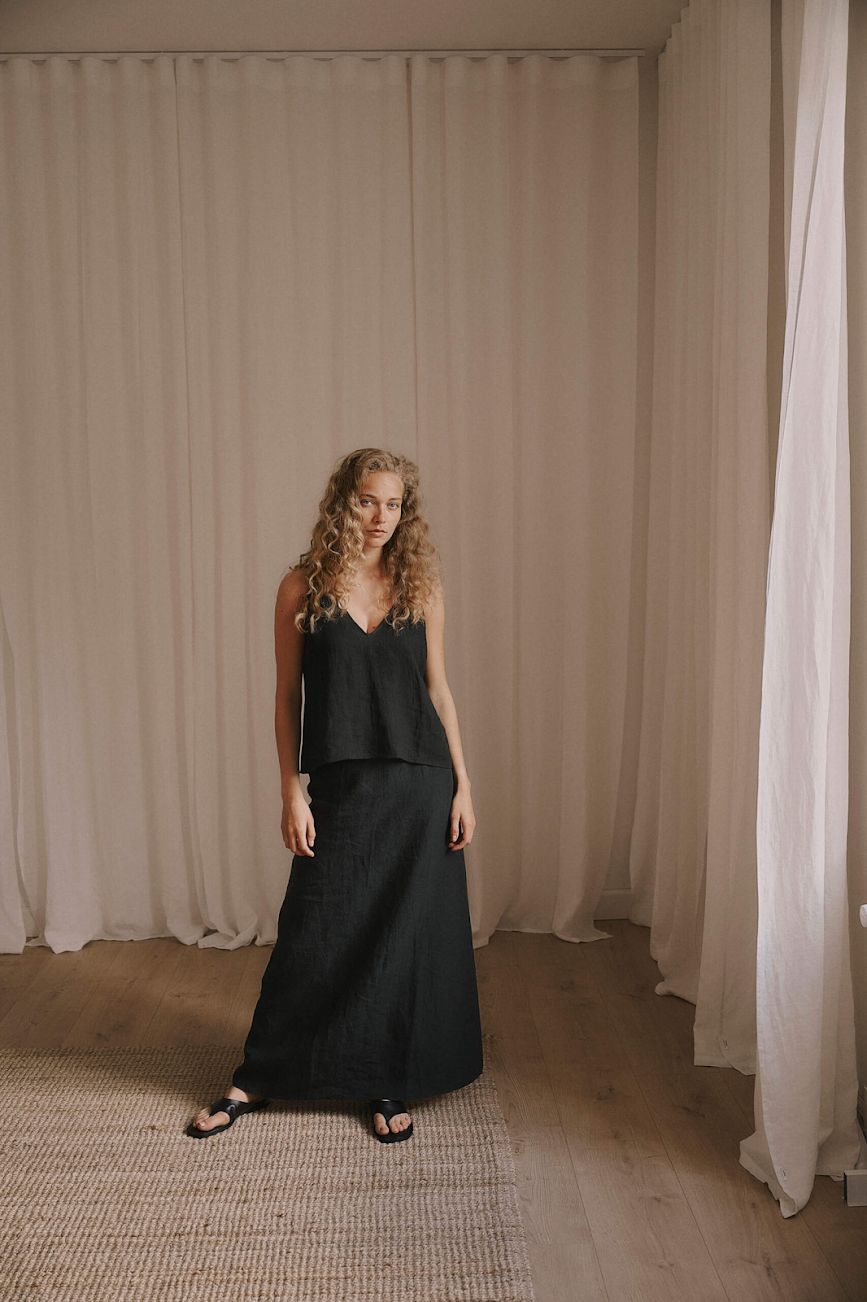 Jose top - black washed