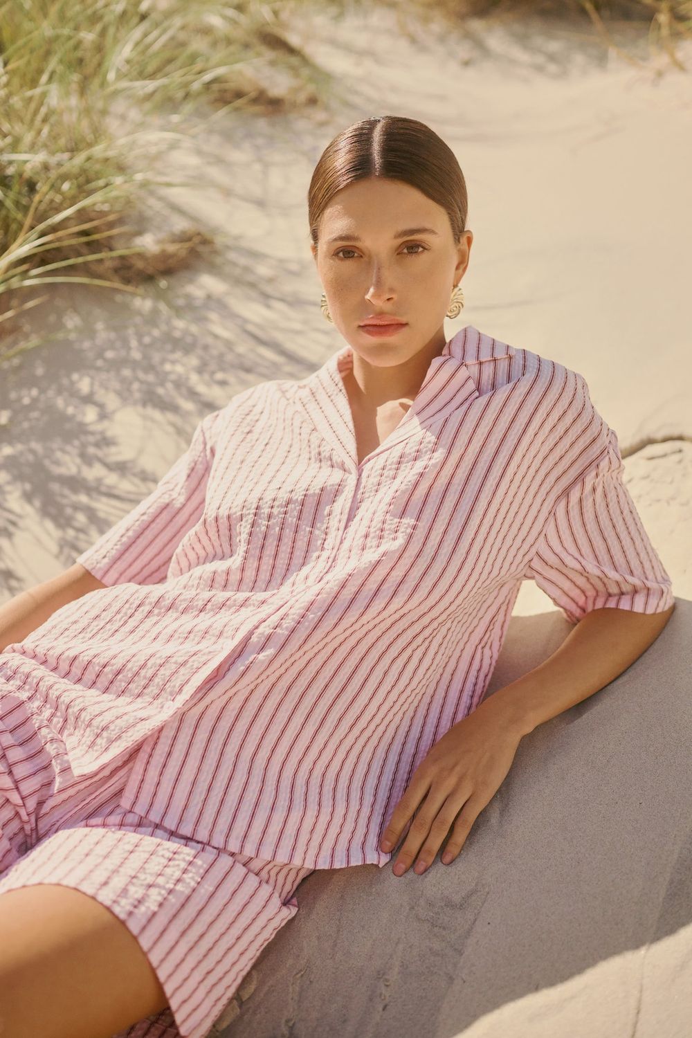 Lara shirt - kaffe